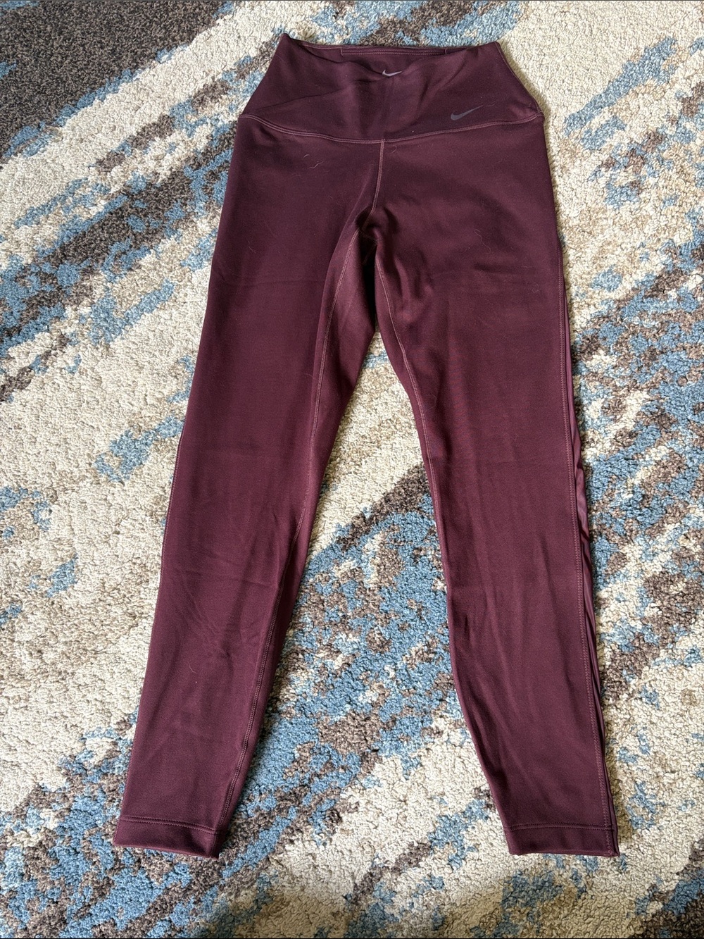 Nike Burgundy High-Waist Leggings
